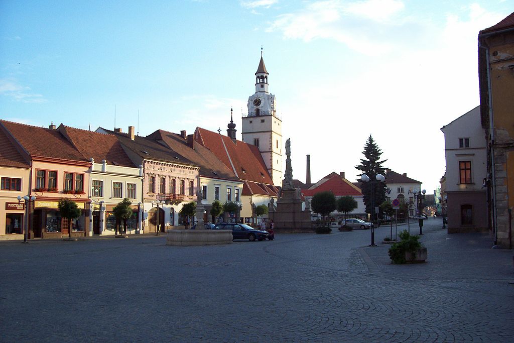 Krásné náměstí v Ivančicích.