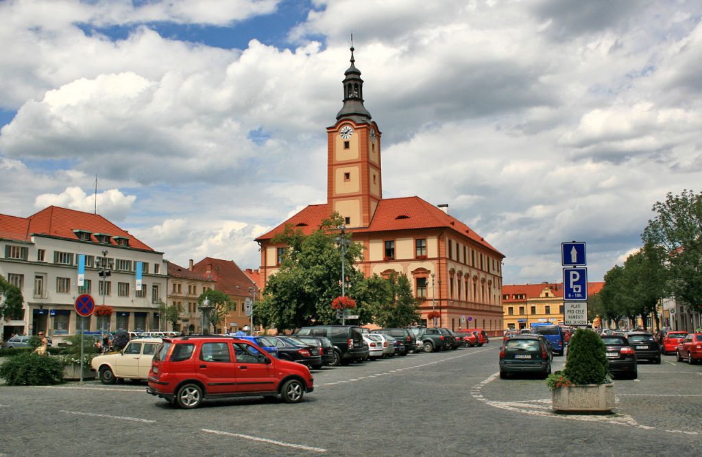 Centrum Sušice s radnicí.
