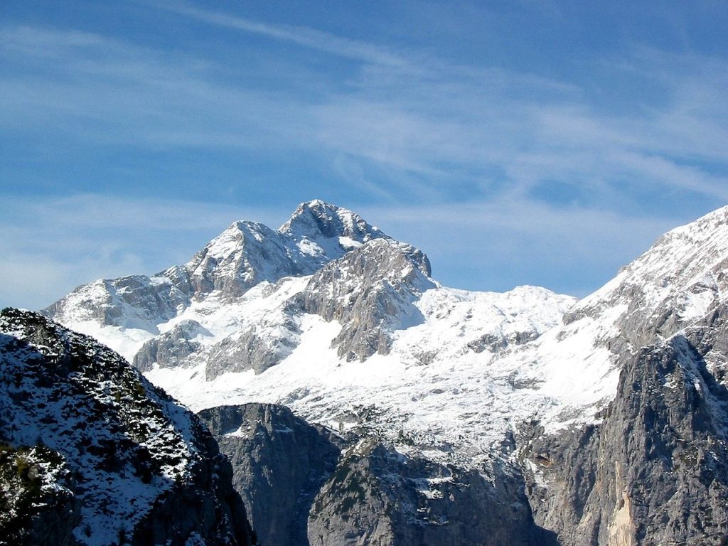Nejvyšší hora Julských Alp Triglav.