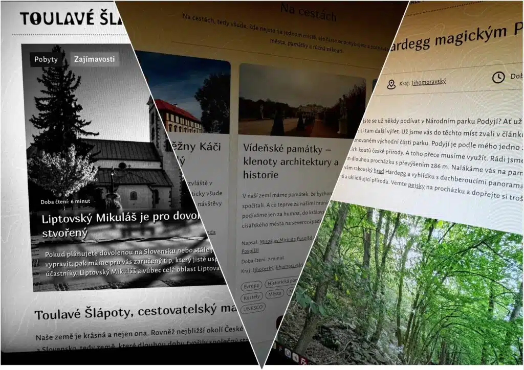 Nový web, nová éra Toulavých Šlápot.