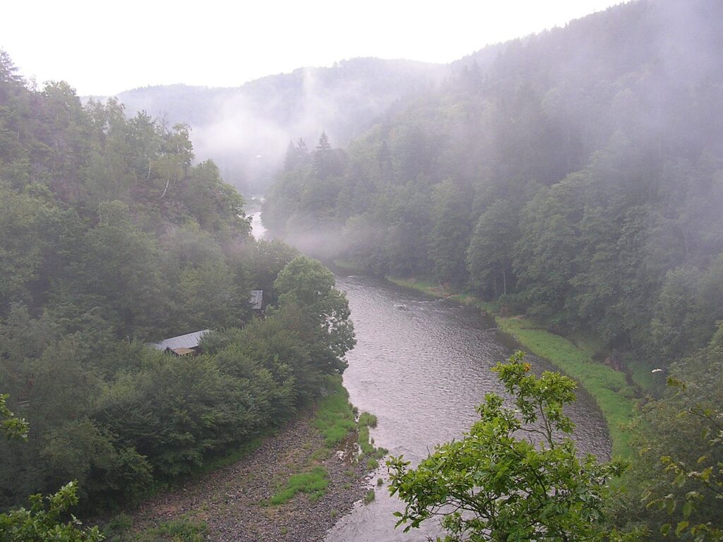 Jeden z krásných výhledů na Sázavu.