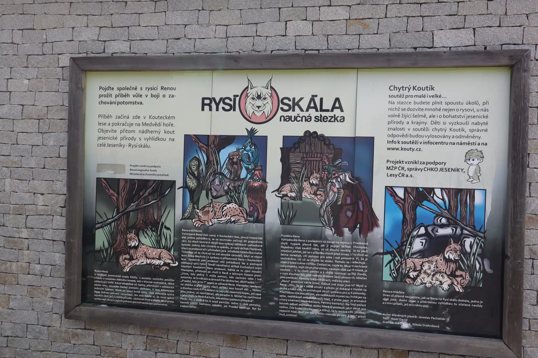 Naučnou stezku Rysí skála si děti zamilují