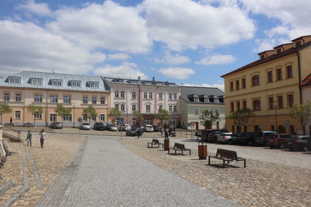 Část historického centra.